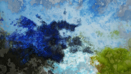 4K watercolor abstract digital texture with grainy marbled effect.
