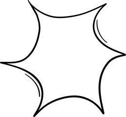 Spiked starburst with soft rounded points