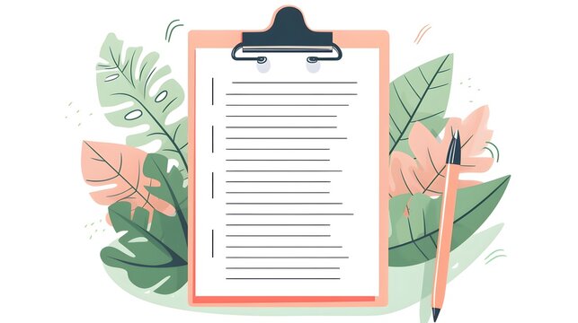 Handdrawn Organic Checklist with Checkmark Planner Form for Productivity and Task Planning - Powered by Adobe