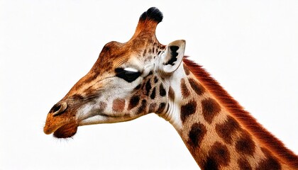 giraffe isolated on white background.