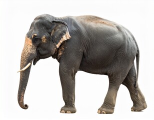 Obraz premium elephant isolated on white background.