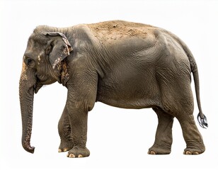 Fototapeta premium elephant isolated on white background.