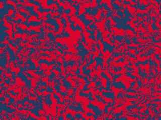 An abstract background with a mottled, marbled effect.  Swirling shapes in red and dark blue create a chaotic yet visually interesting pattern.