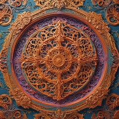 Intricate designs on colorful cardstock, layered die-cuts, artwork, modern, pattern