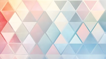 Obraz premium Abstract design of soft, pastel triangles.