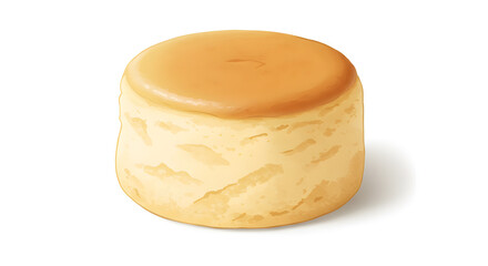 A fluffy Japanese cheesecake, light and delicate with a subtle vanilla note. Melts in your mouth like a cloud