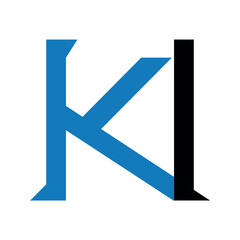 Nk letter logo.	