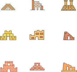 Fototapeta premium vector illustration of a ruins