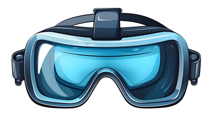 Virtual Reality Panoramic View Cartoon Vector Icon for VR Illustrations