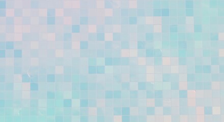 Fototapeta premium Light Blue Tile Pattern Background