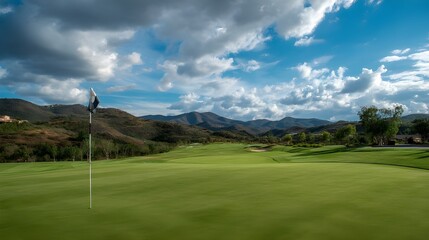 Master Every Hole on a Manicured Golf Green Featuring a Challenging Flag and Maintenance Tips