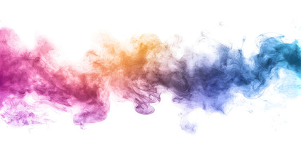 Obraz premium A vibrant splash of multicolored hues against a stark black backdrop
