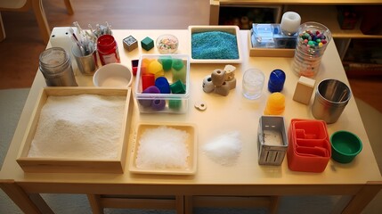 Encourage Multi-Sensory Learning with Purpose-Built Interactive Exploration Tables Featuring Tactile Stations and Engaging Educational Tools
