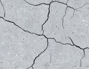 Obraz premium Cracked Gray Concrete Surface Texture