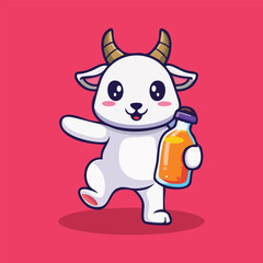 chubby kid carrying a bottle of orange juice