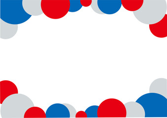 赤と青の丸の背景