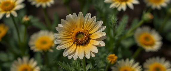 Obraz premium Corn Marigold in Detail
