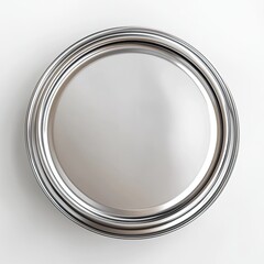 Metal paint can lid, top view