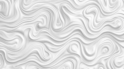 Fototapeta premium Abstract White Waves Flow, Creates a Smooth Texture, Seamless Background Pattern