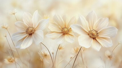 Elegant wedding invitation card background vector. Minimal hand painted watercolor botanical flowers texture template background. Design for wedding, vip cover, poster, rsvp moderncard.Valentine's Day