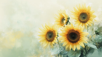 Fototapeta premium Elegant wedding invitation card background vector. Minimal hand painted watercolor botanical flowers texture template background. Design for wedding, vip cover, poster, rsvp moderncard.Valentine's Day