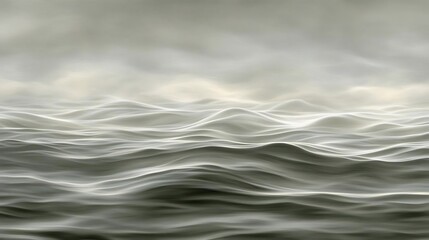 Fototapeta premium Stormy sea, waves, grey sky, nature