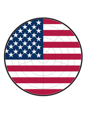 American Dream Target: USA Flag Radar Chart for Goal Achievement and Strategic Planning - isolated and transparent background high resolution premium collection