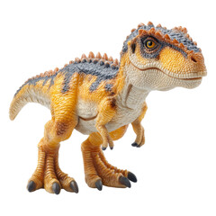 Obraz premium Realistic dinosaur model with intricate details and vibrant colors for educational use and decoration