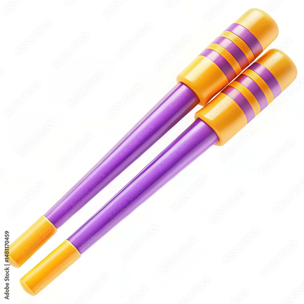 Poster two colorful purple and yellow props displayed in a modern design, featuring a vibrant texture and p