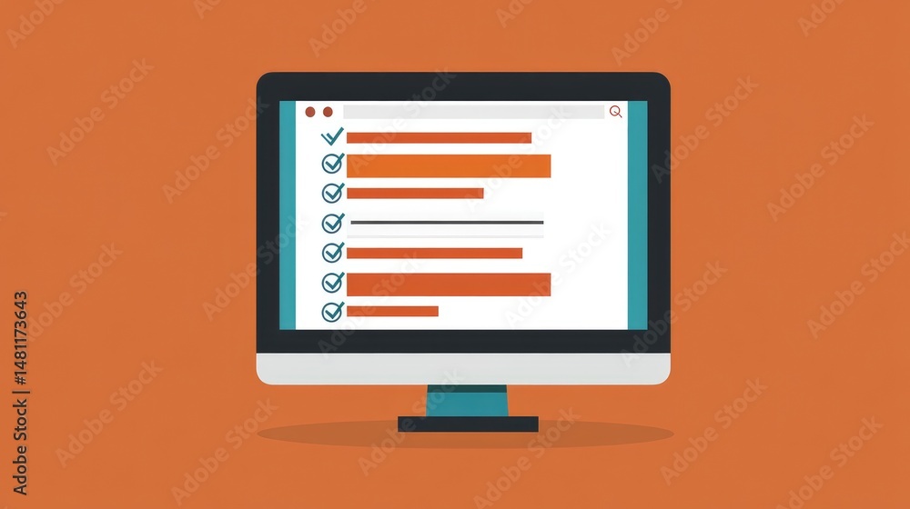 Poster computer screen showing sitemap submission page in search console with status indicators