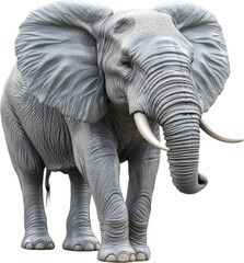 Majestic African Elephant in Full Stride