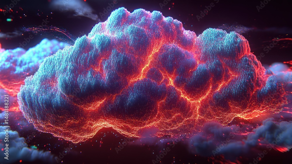 Poster abstract background with space for text