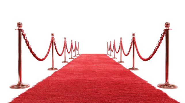 Red Carpet Isolated on Transparent Background