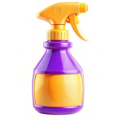A vibrant bottle spray with a colorful design, showcasing modern elements in its shape and colors.
