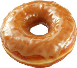 Delicious Caramel Glazed Donut