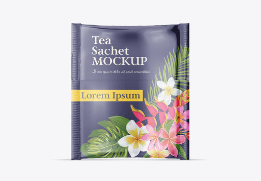 Tea Sachet Mockup