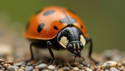 Fototapeta premium ladybird on a leaf