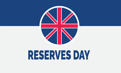 United Kingdom Reserves Day. Military Reserve Appreciation Concept, Patriotic Poster, Banners, Appreciation Cards, Social Media Post, Background Design Inspiration Vector Illustration