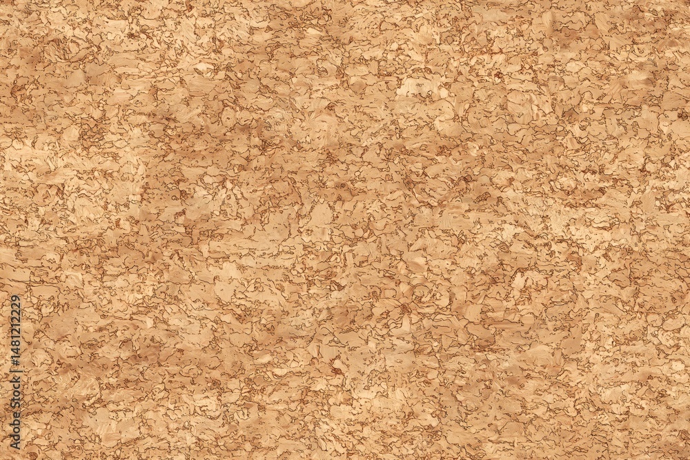 Poster seamless textured background featuring a natural cork pattern with warm brown tones and intricate sw