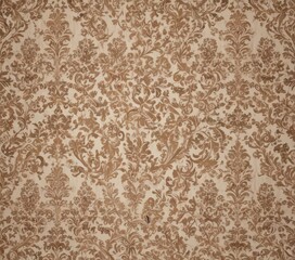 Subtle beige and brown damask  Classic, ornate, seamless repeat  , graphics, classic