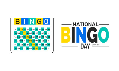 National Bingo Day Vector Art – Bingo Ball & Card Design, Colorful Game Posters, Event Banners, Backgrounds & Instagram Templates