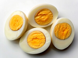 egg custard on a white background. egg, food, breakfast, boiled, white, eggs, yolk, healthy, yellow, plate, cut, isolated, meal, orange, fresh, half, boiled egg, cooked, fruit, dessert, toast, fried, 