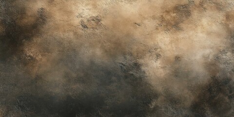 Abstract textured surface with earthy tones blending brown, black, and beige colors creating a rustic, natural, and weathered appearance