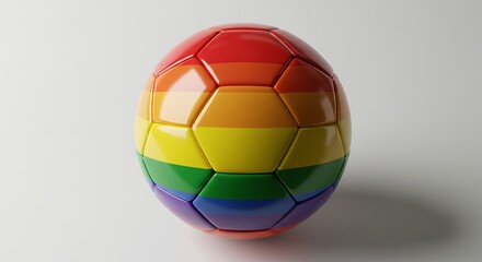 Fototapeta premium Rainbow Soccer Ball
