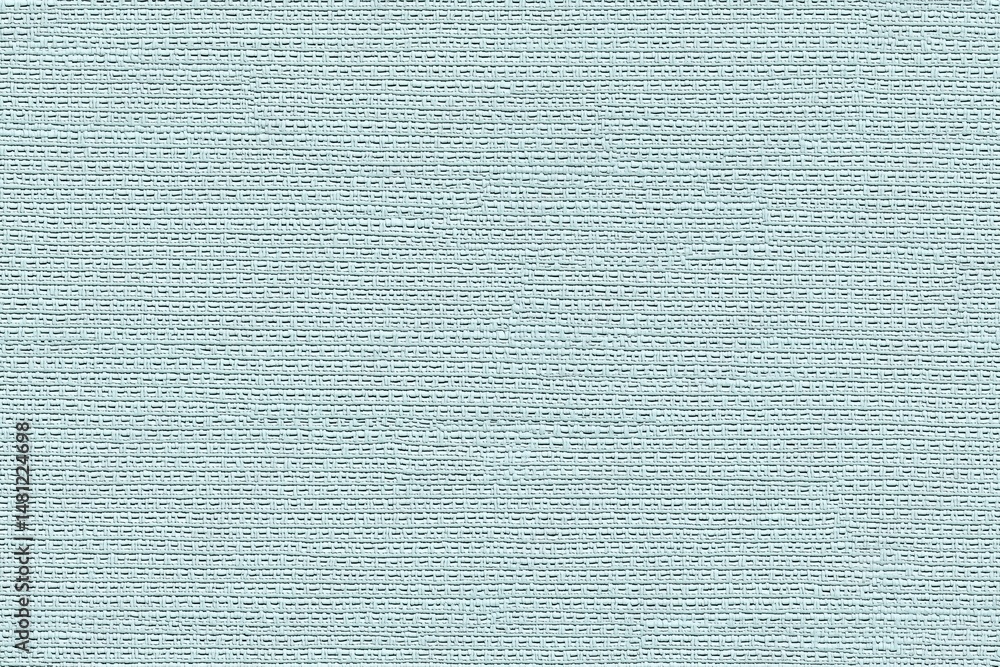 Poster seamless textured outlast fabric background in a soft light blue color, featuring subtle horizontal 