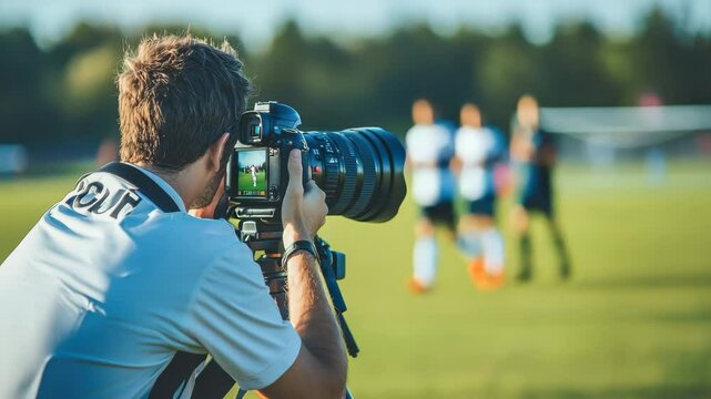Capturing the Action of a Soccer Game with a DSLR Camera