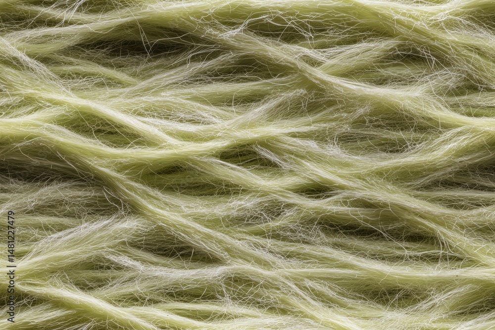 Poster seamless soft, textured algae foam fibers fibers in a pale green hue, creating a natural and organic
