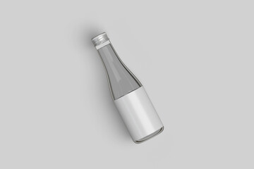 Glass Bottle Mockup. 3D Render