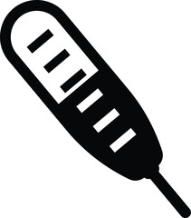 simple thermometer illustration, healthcare or medical outline icon design