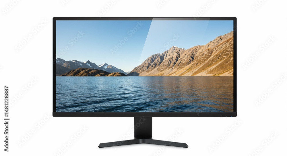 Aufkleber computer monitor display led screen lcd panel desktop pc technology electronic device hardware flat 